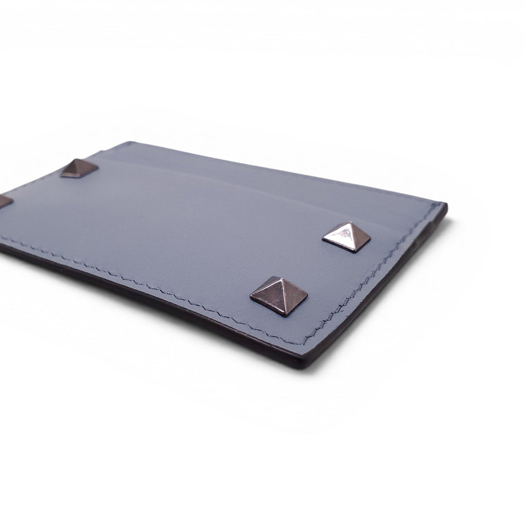 VALENTINO BLUE ROCKSTUD CARD HOLDER
