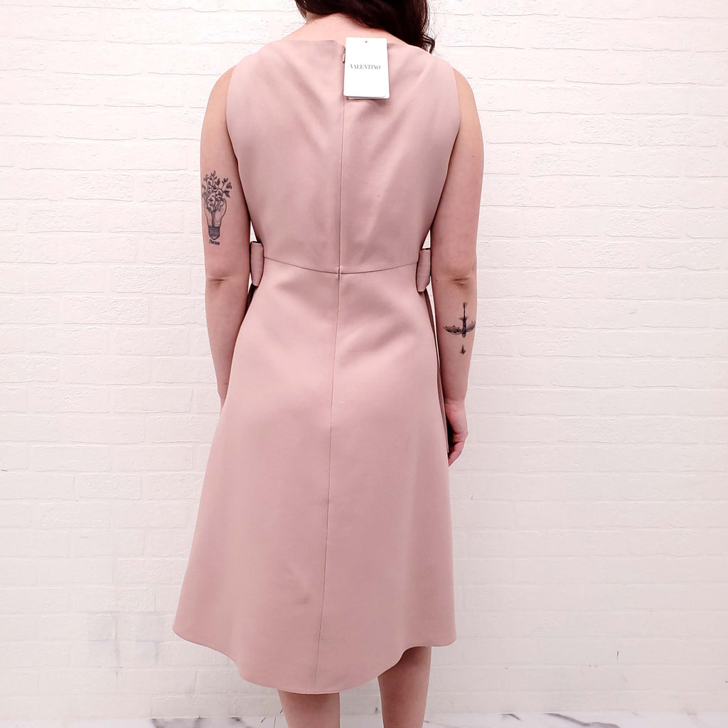 VALENTINO BLUSH PINK BOW DRESS - SIZE 48