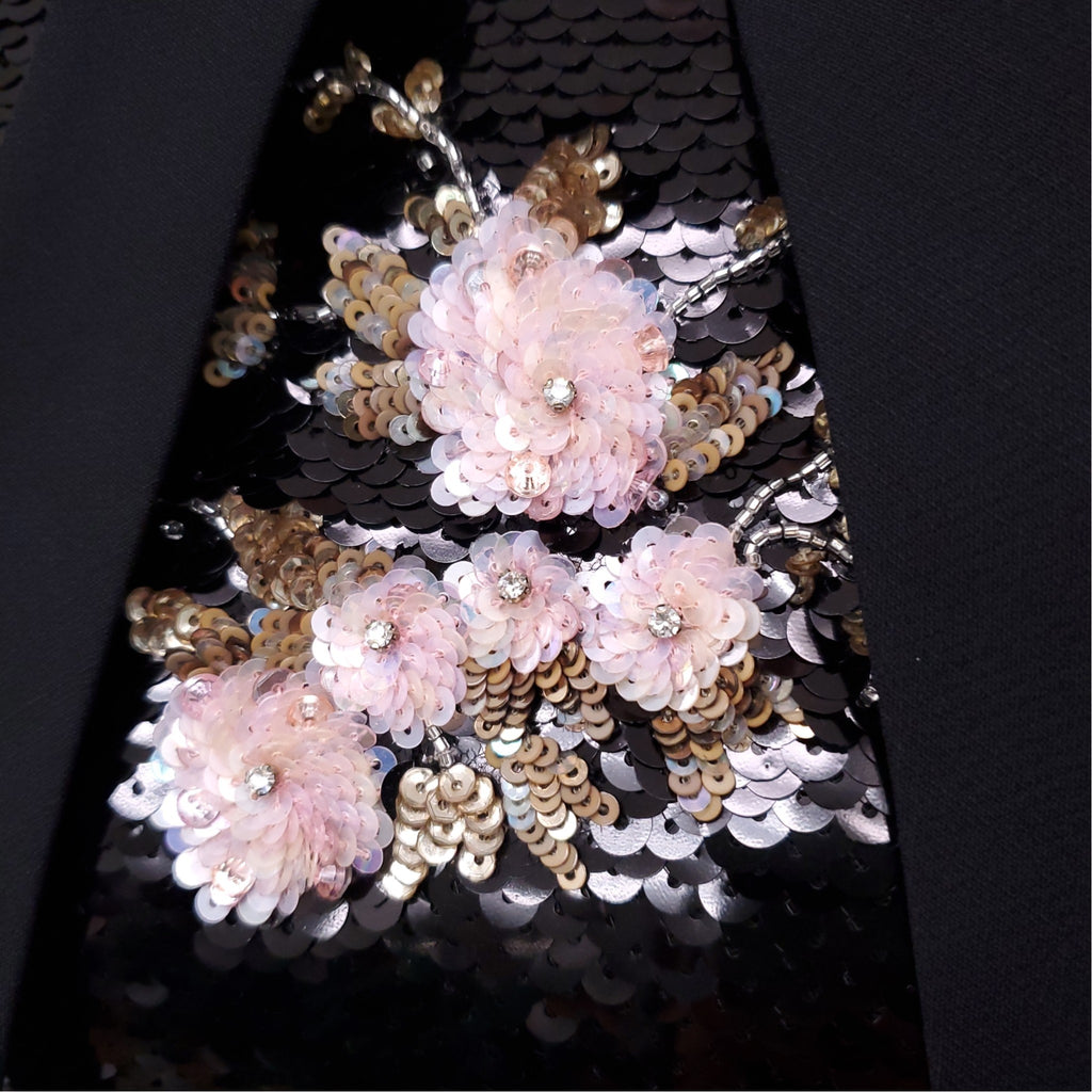 VALENTINO EMBELLISHED MINI DRESS - SIZE 40