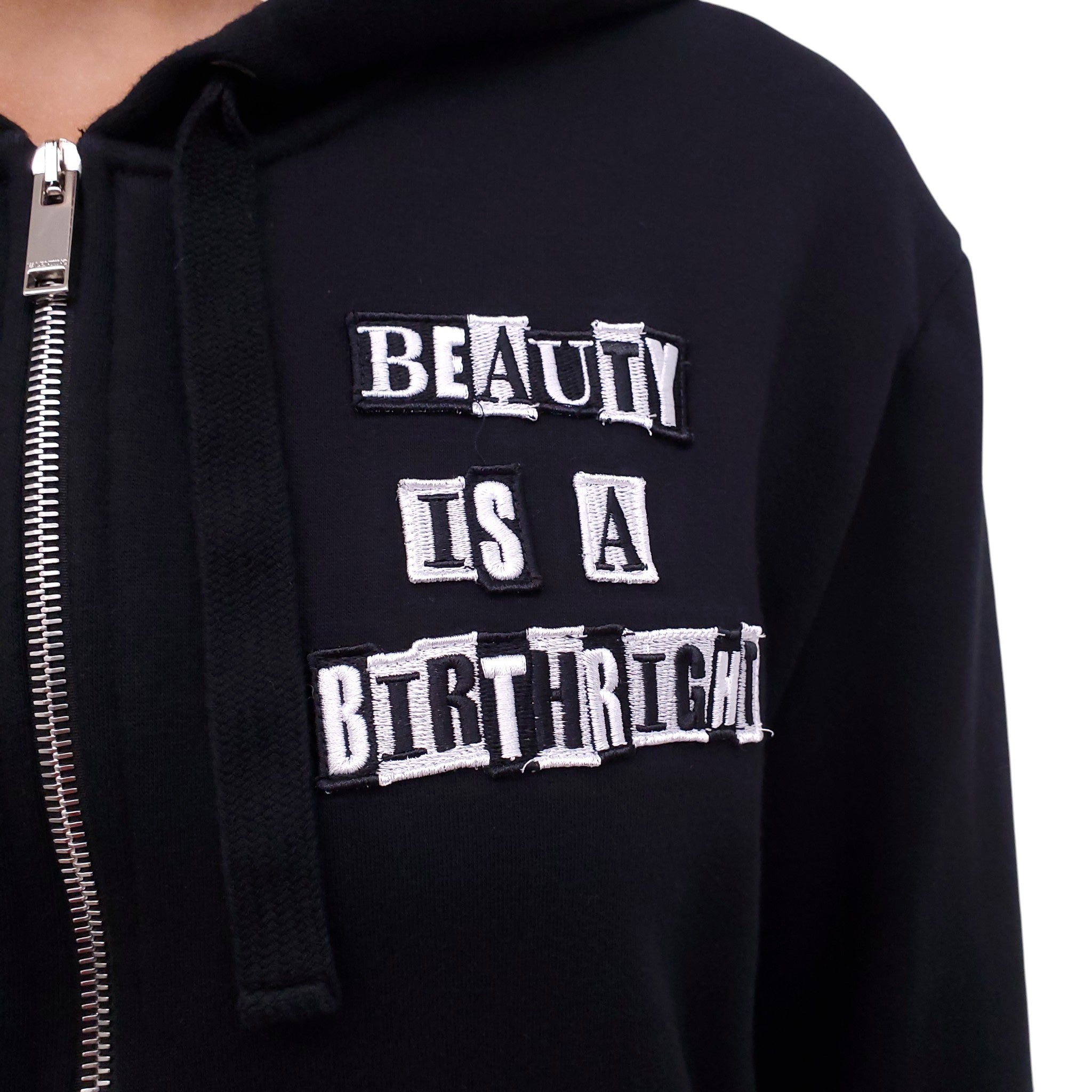 VALENTINO JAMIE REID COTTON HOODIE IN BLACK - SIZE M