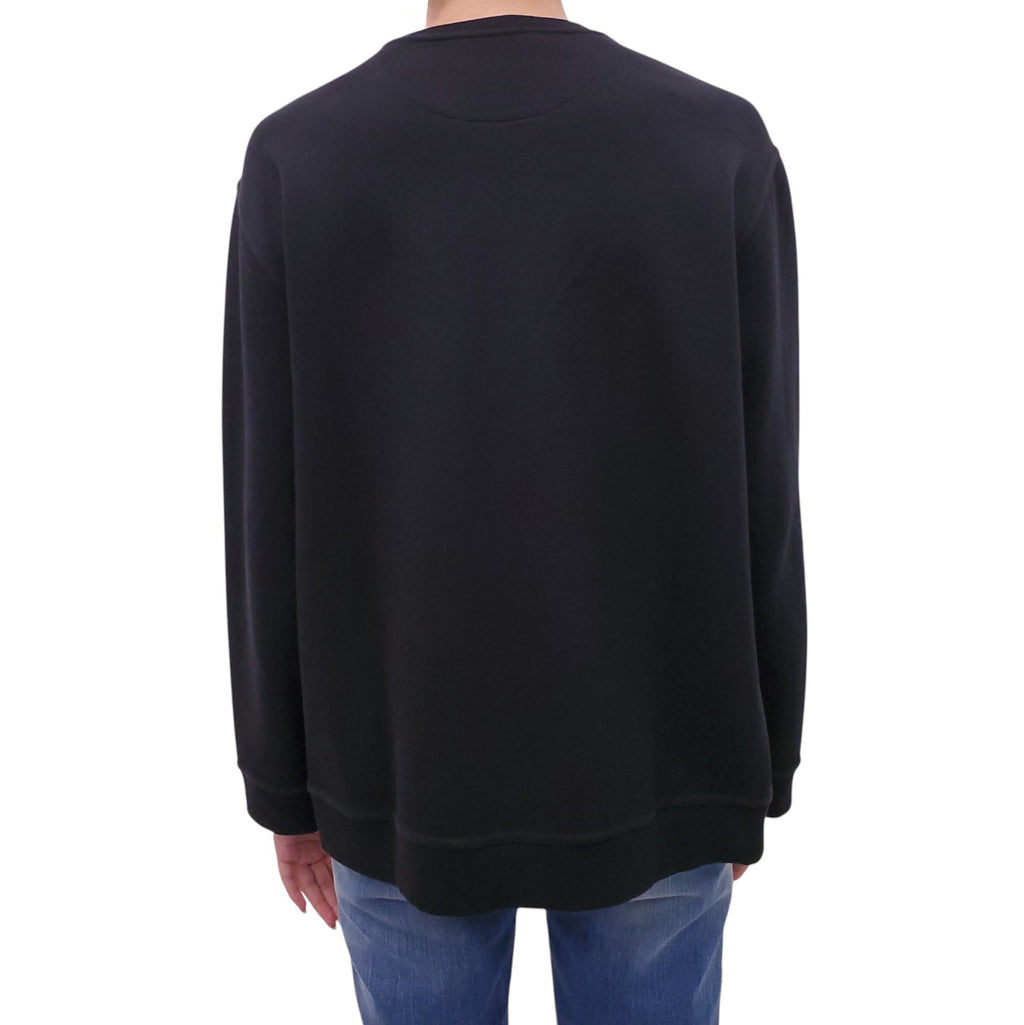 VALENTINO LOGO BLACK SWEATSHIRT - SIZE L