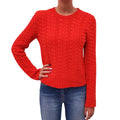 VALENTINO RED KNIT SWEATER - SIZE S