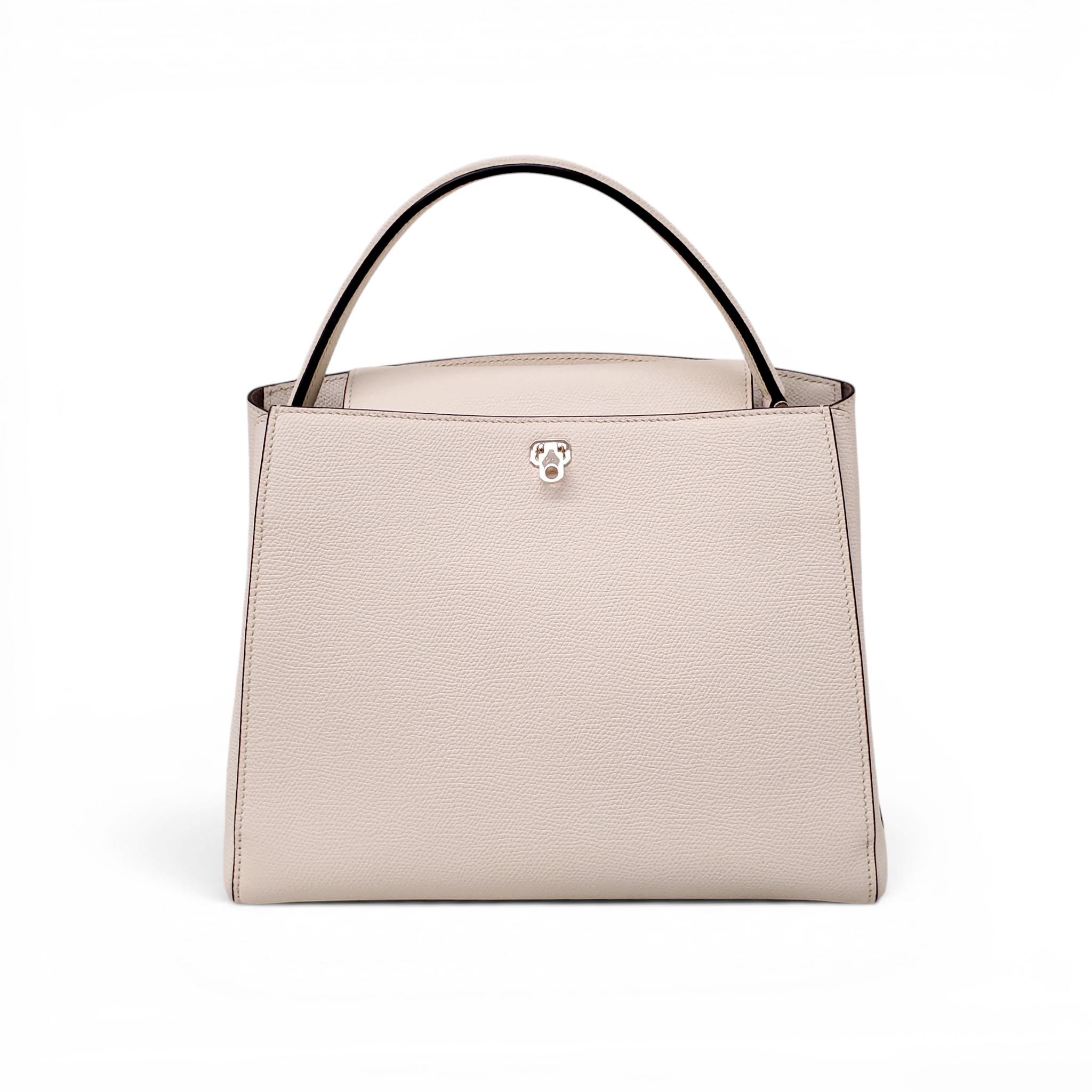 VALEXTRA MEDIUM CREAM BRERA PURSE