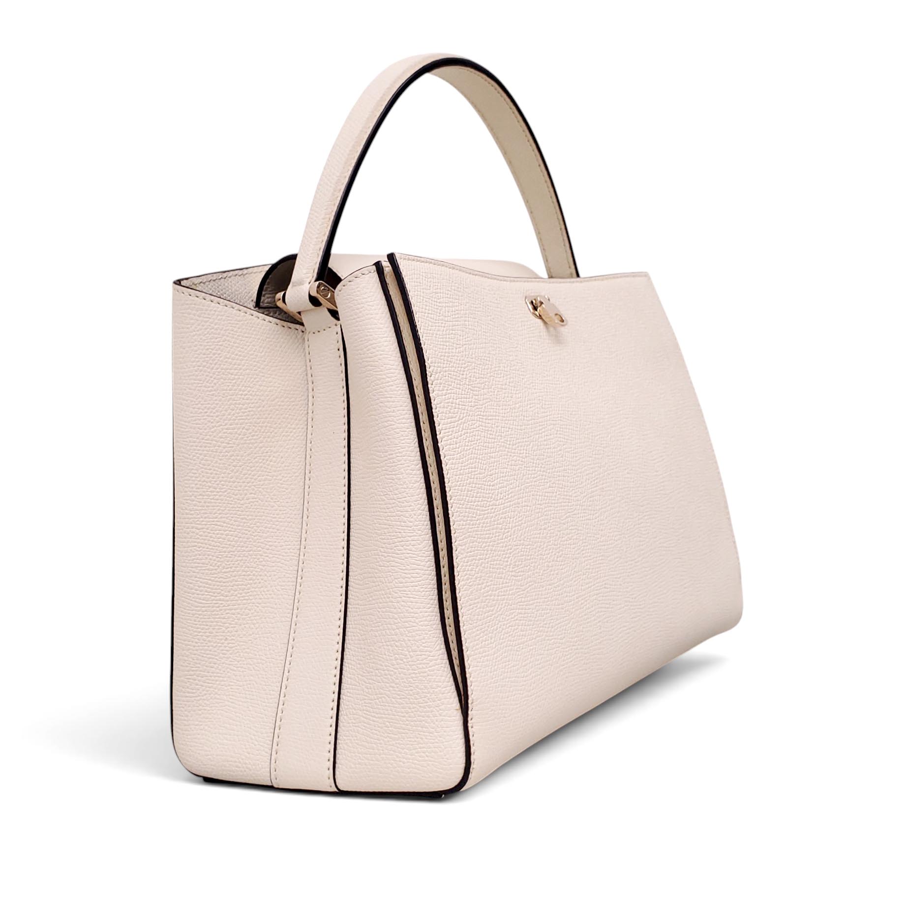 VALEXTRA MEDIUM CREAM BRERA PURSE