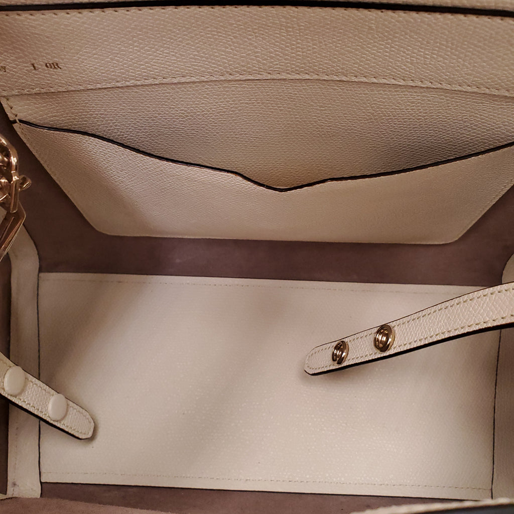 VALEXTRA MEDIUM CREAM BRERA PURSE