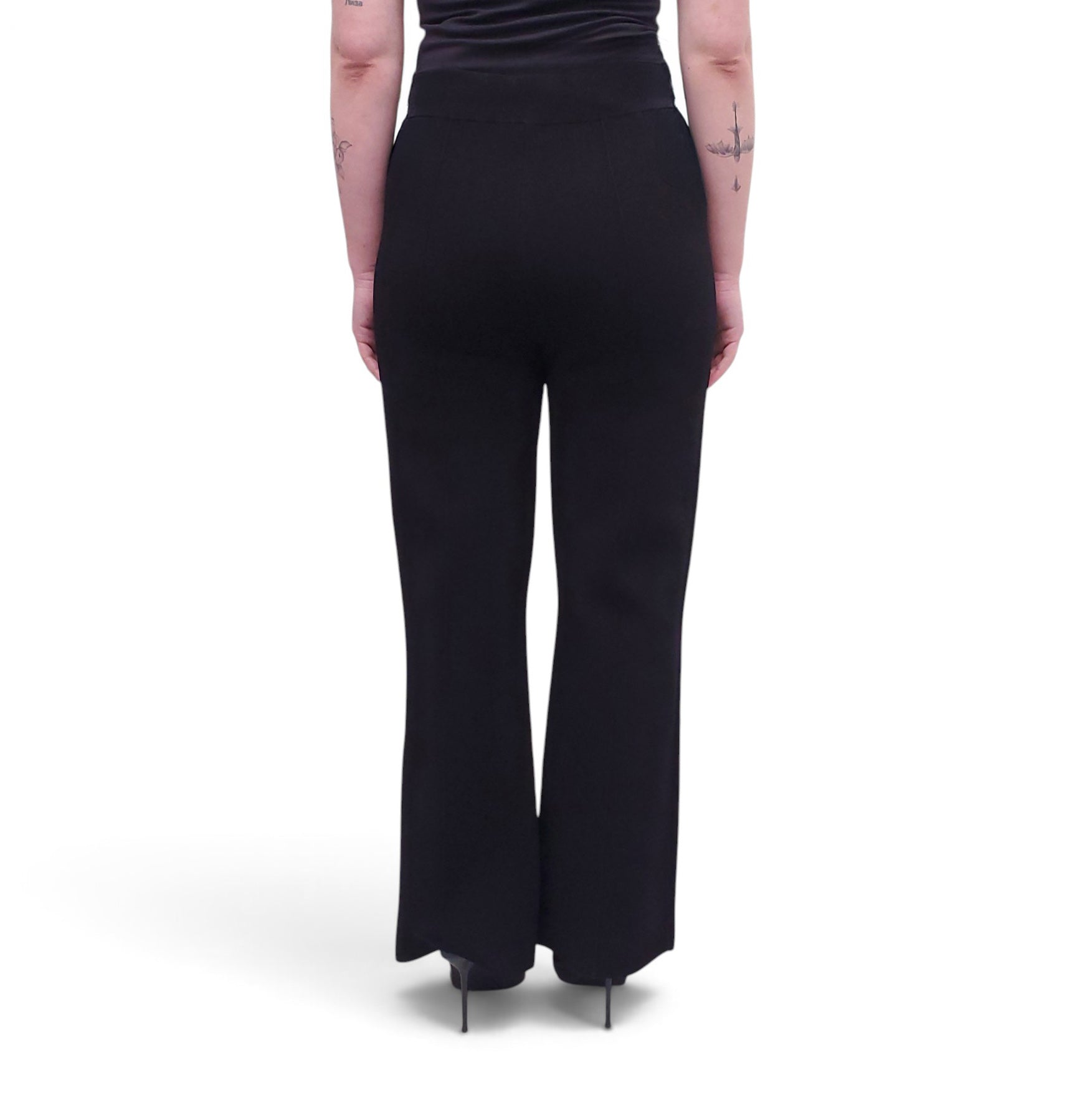 VERONICA BEARD BLACK STRETCH - KNIT PANTS - SIZE L