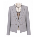 VERONICA BEARD GREY BLAZER WITH DICKIE INSERT - SIZE 4