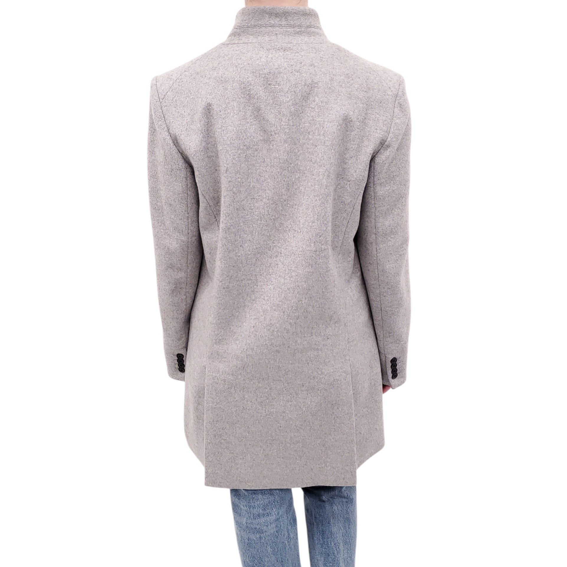 VERONICA BEARD GREY JACKET WITH ZIPPER DETAIL - SIZE 12