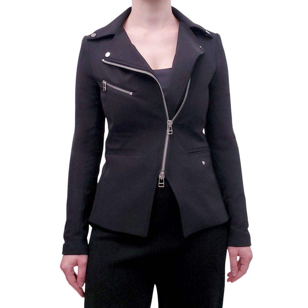 VERONICA BEARD MOTO JACKET WITH DICKIE - SIZE 0