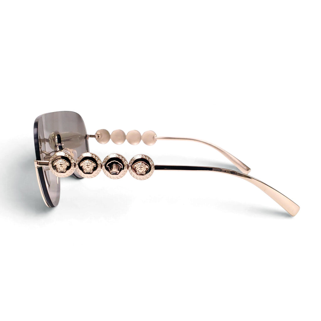 VERSACE AVIATOR WITH GOLD MEDUSA SUNGLASSES