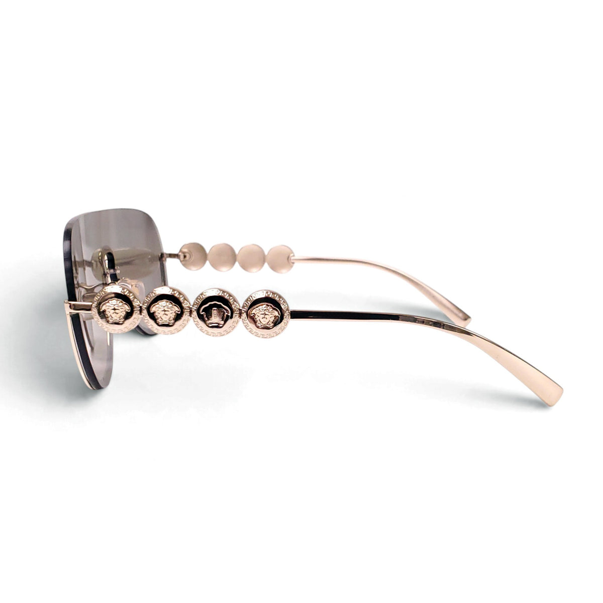 VERSACE AVIATOR WITH GOLD MEDUSA SUNGLASSES