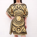 VERSACE BARACCO COVER-UP DRESS WITH TIE - SIZE 40