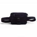VERSACE BLACK MEDUSA EMBLEM MESSENGER BAG