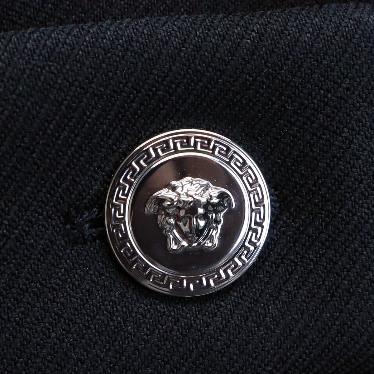 VERSACE BLACK MEDUSA MINISKIRT - SIZE 46