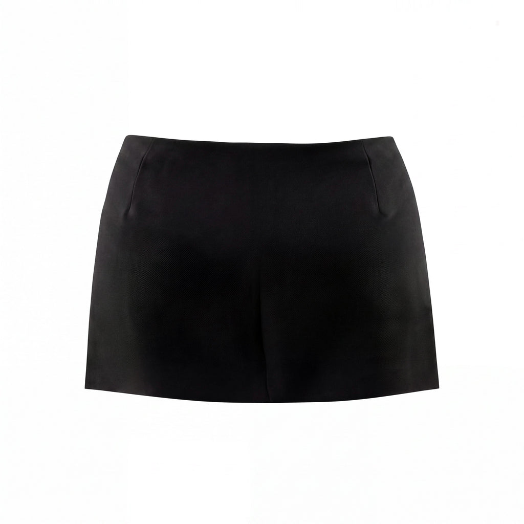 VERSACE BLACK MEDUSA MINISKIRT - SIZE 46