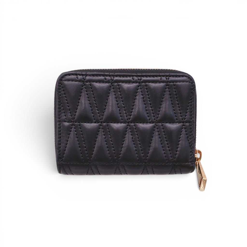 VERSACE BLACK QUILTED WALLET