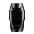 VERSACE CROCODILE EMBOSSED MIDI SKIRT - SIZE 40