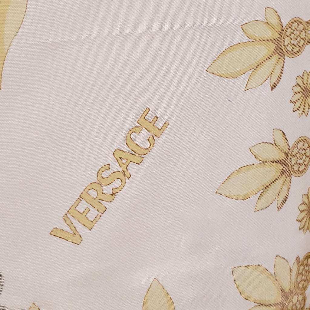 VERSACE GOLD FLORAL SCARF