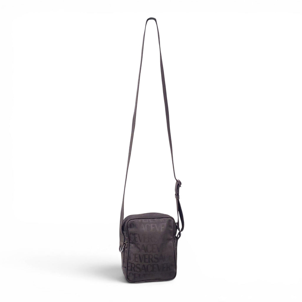 VERSACE GREEN MONOGRAM CROSSBODY BAG