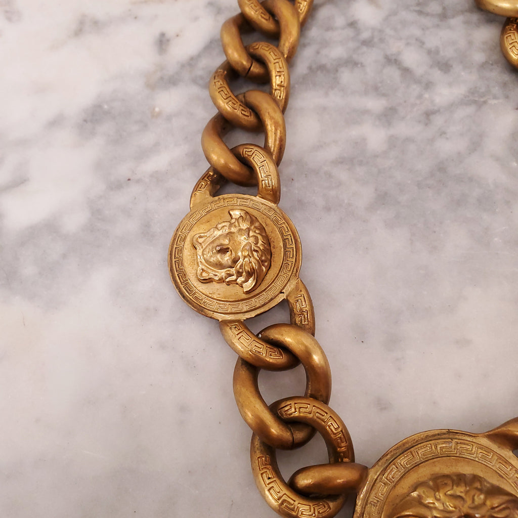 VERSACE MEDUSA GOLD NECKLACE
