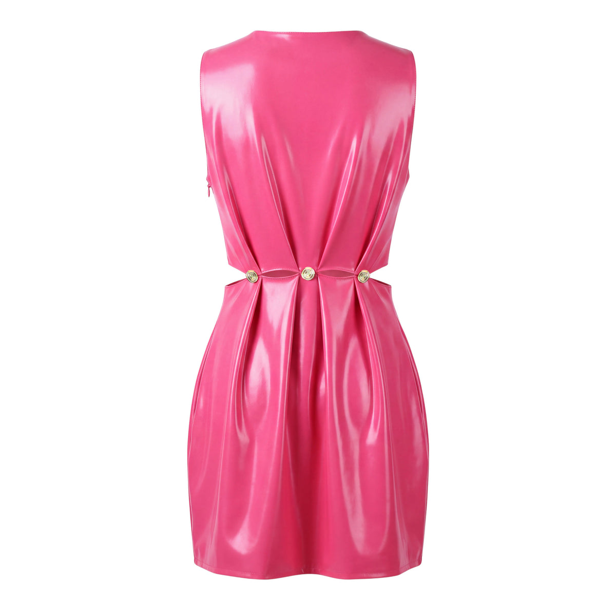 VERSACE PINK LATEX DRESS - SIZE 38