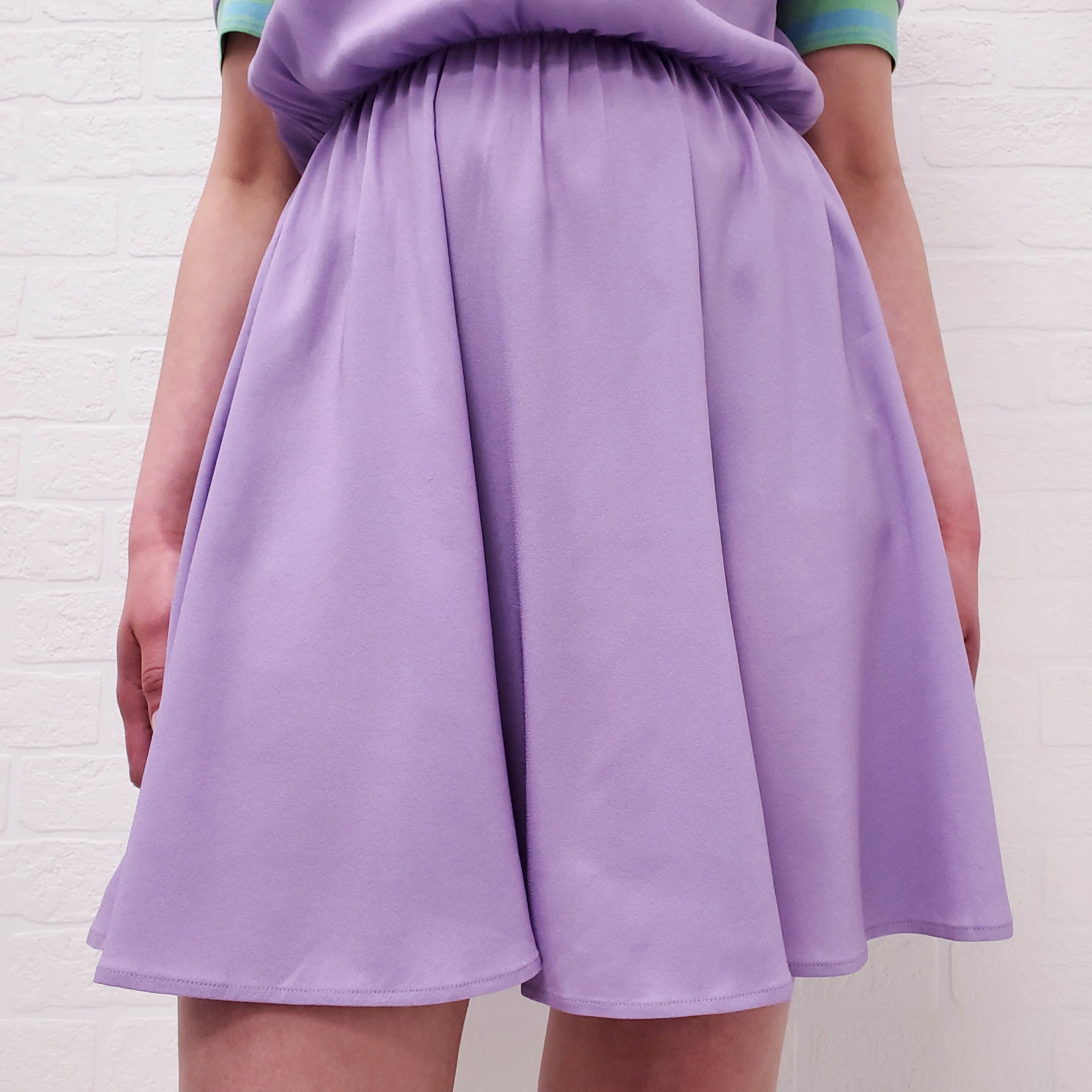 VERSACE PURPLE SILK POLO DRESS WITH MEDUSA BUTTONS - SIZE 40