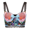 VERSACE SEASHELL 'TRESOR DE LA MER' SILK BRALETTE - SIZE 40