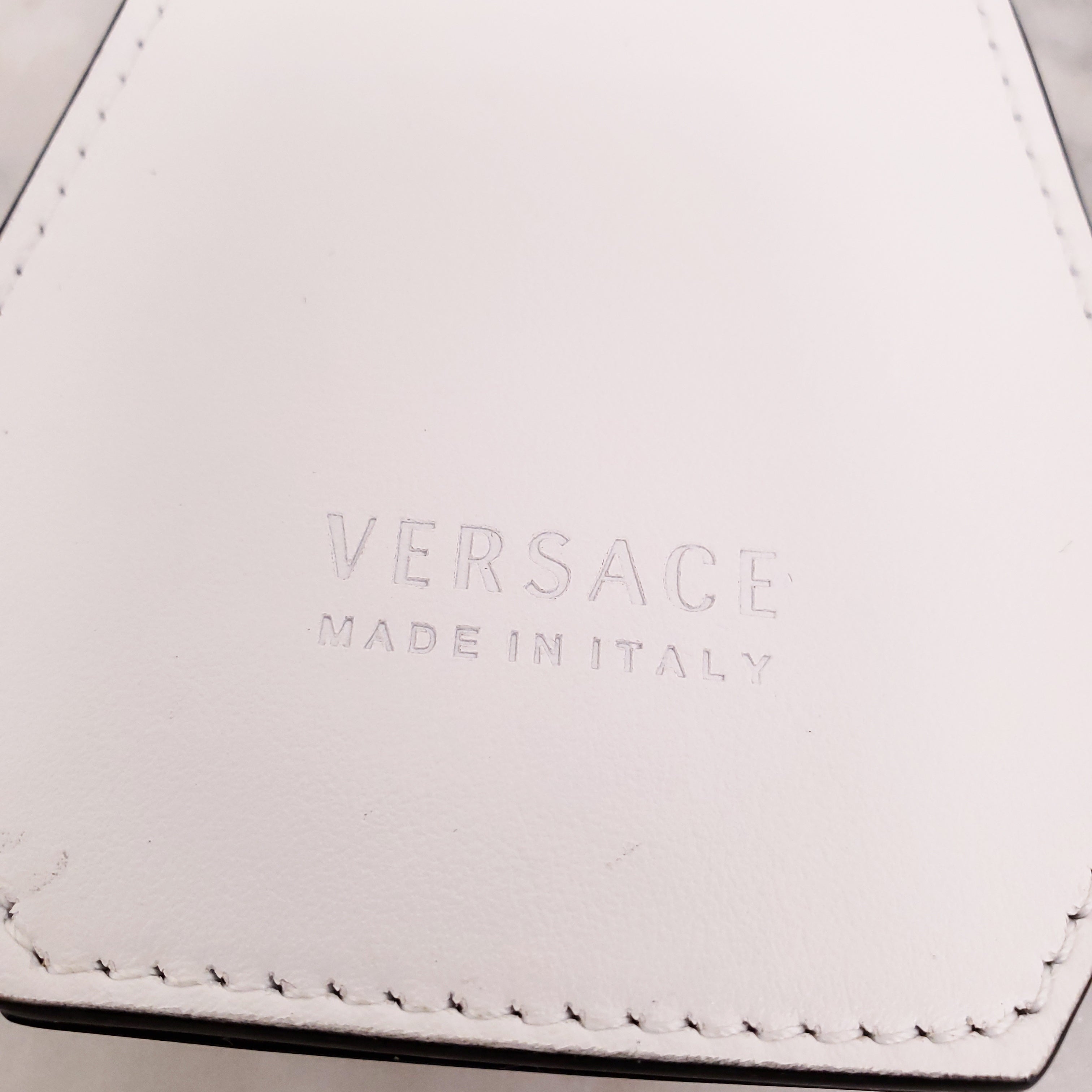 VERSACE WHITE STARFISH BAG CHARM