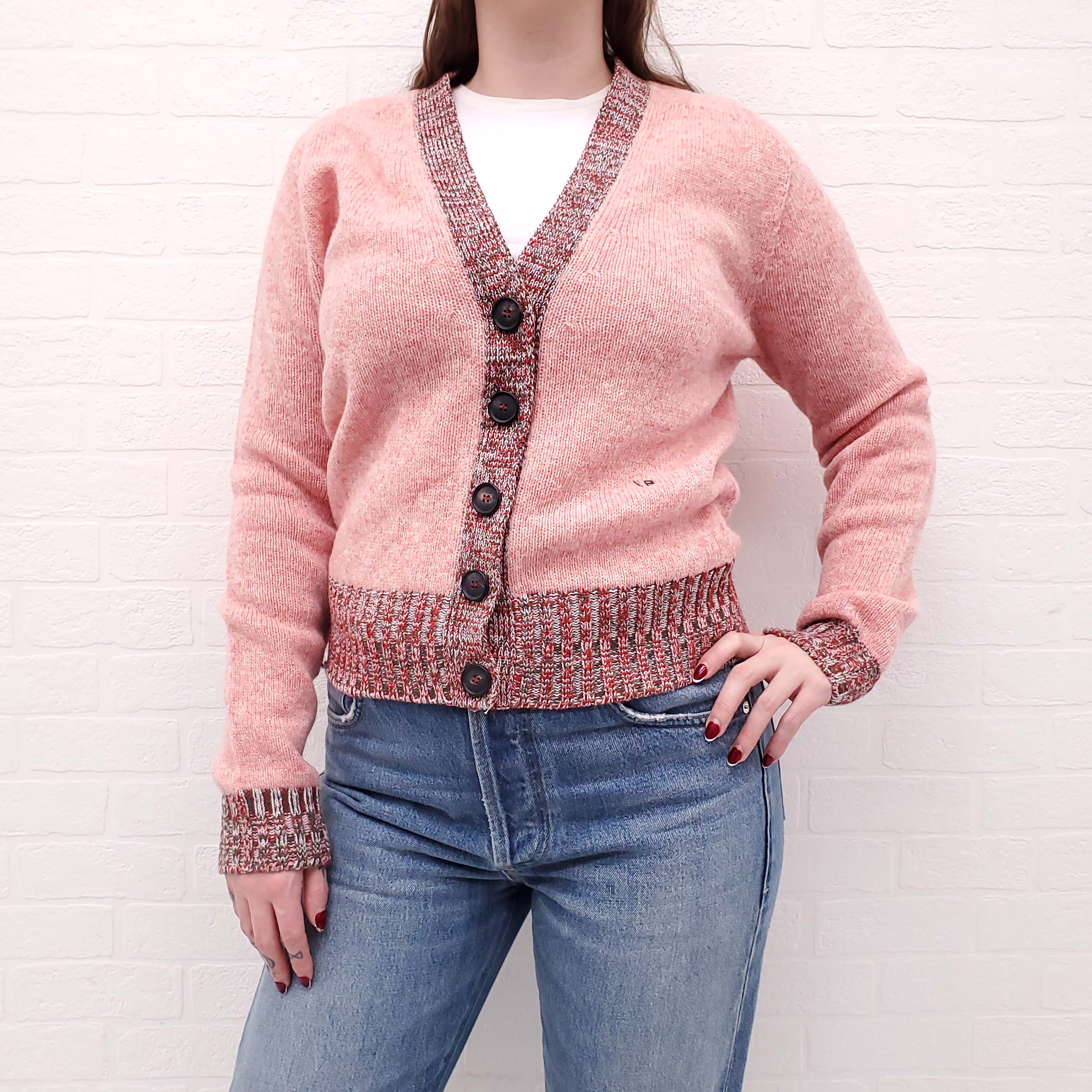 VICTORIA BECKHAM PINK CARDIGAN - SIZE S