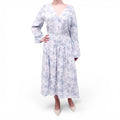 VINCE BLUE FLORAL DRESS - SIZE M