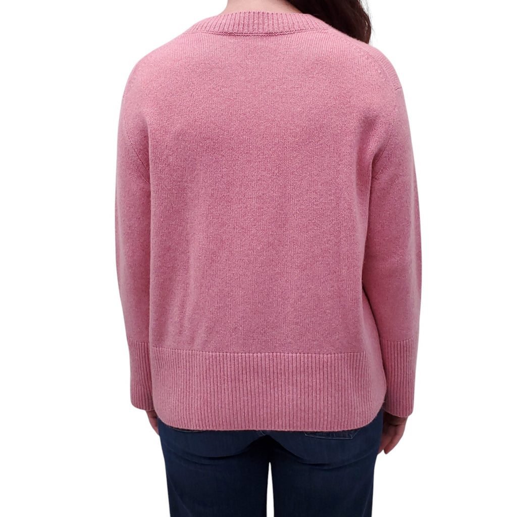 VINCE PINK CASHMERE SWEATER - SIZE S