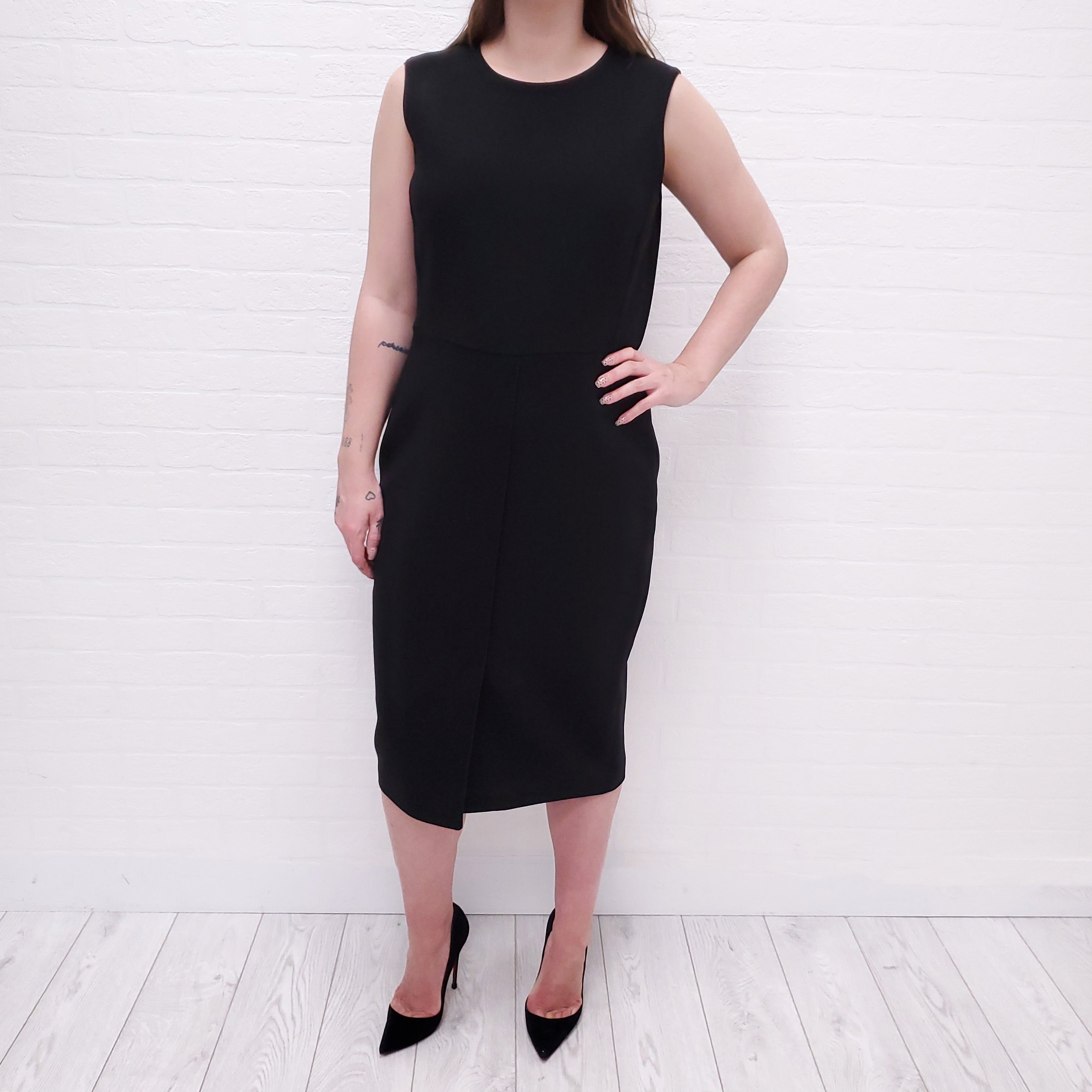 WEEKEND MAX MARA BLACK DRESS - SIZE 14