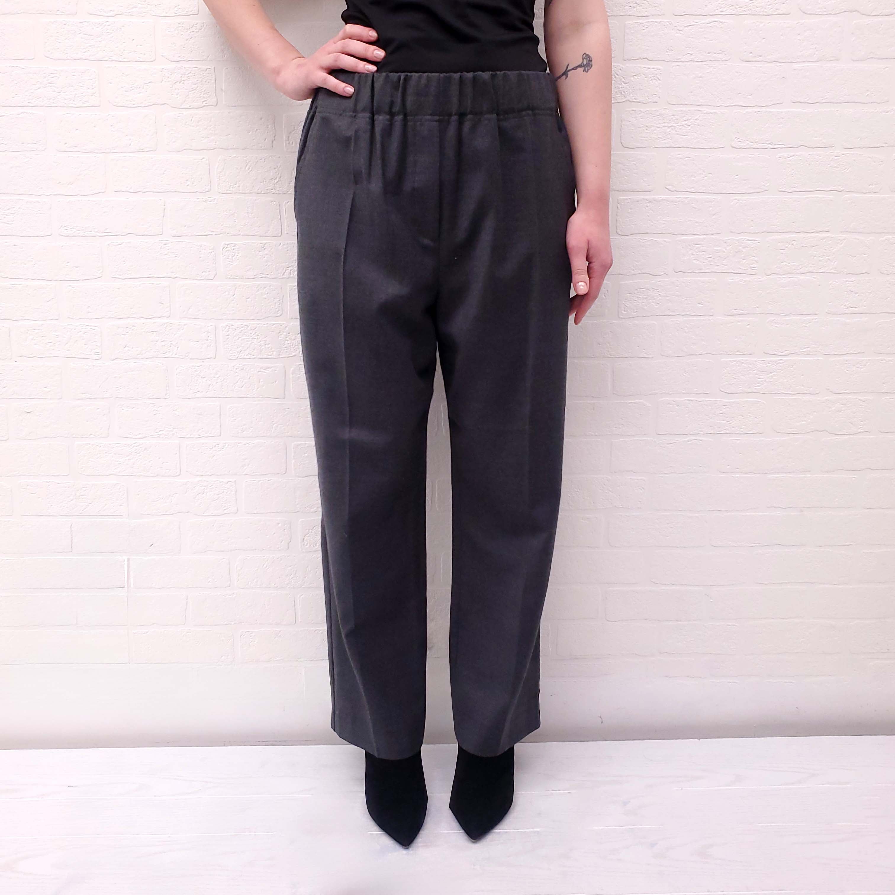 WEEKEND MAX MARA GREY TROUSERS - SIZE 10
