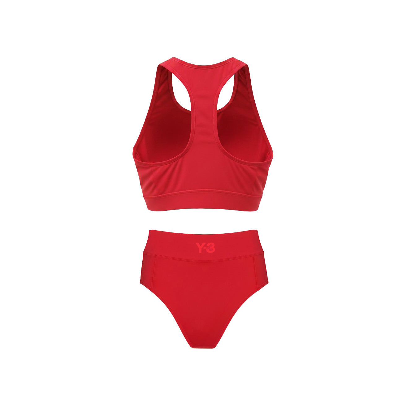 Y-3 ADIDAS RED LOGO BIKINI WITH ZIPPER - SIZE M/XS