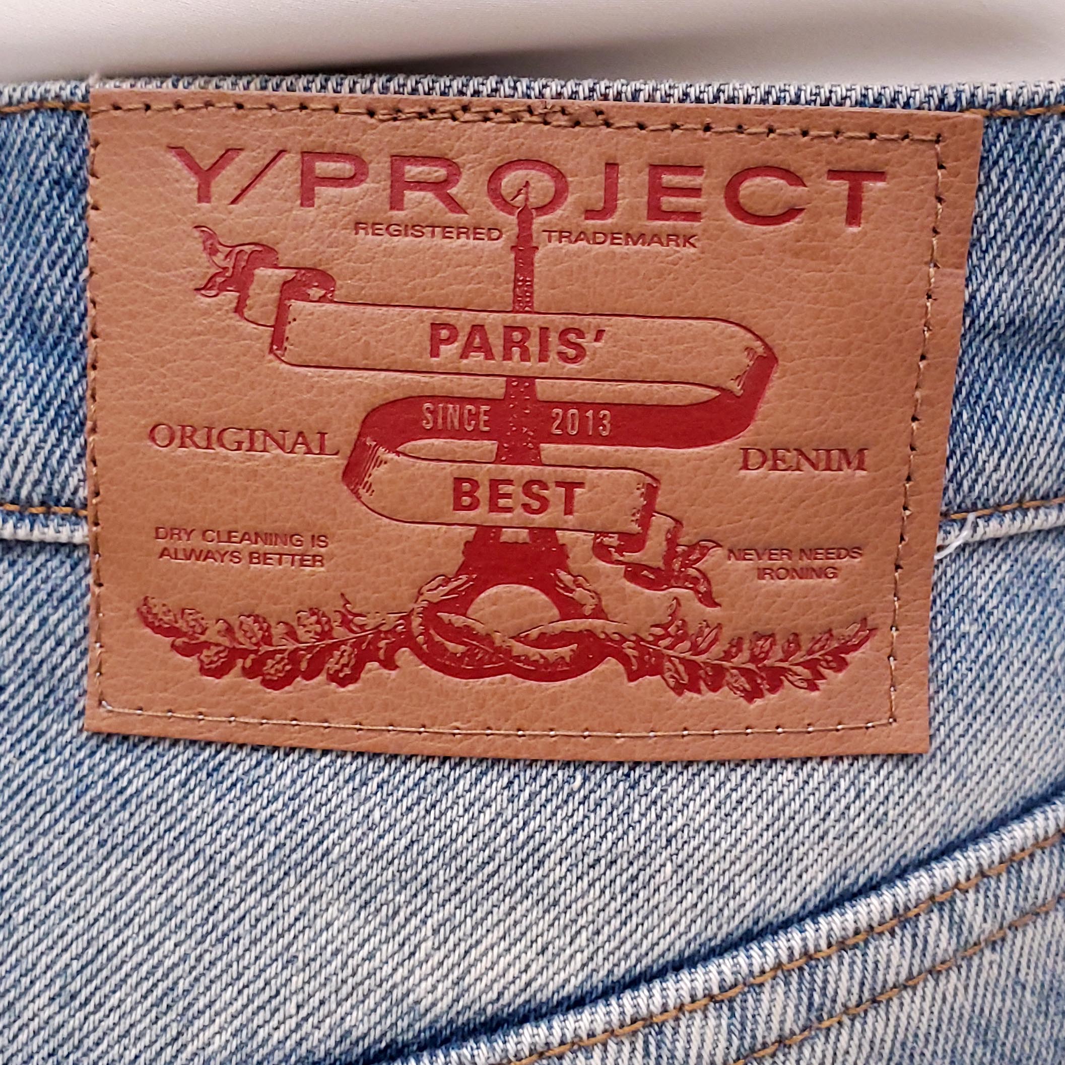 Y/PROJECT DISTRESSED JEANS - SIZE 27