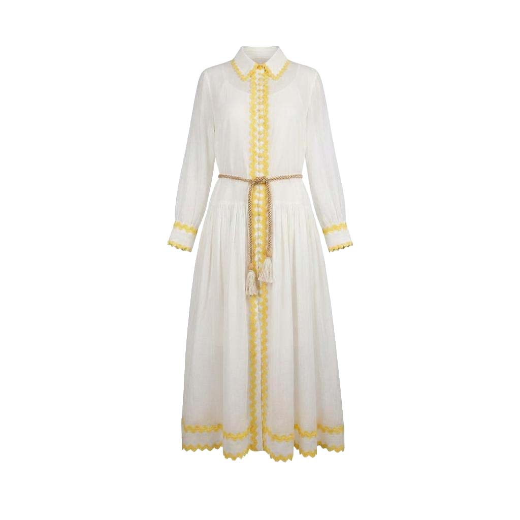 ZIMMERMANN CIRA DROP WAIST SHIRT DRESS - SIZE 1 (US 6)