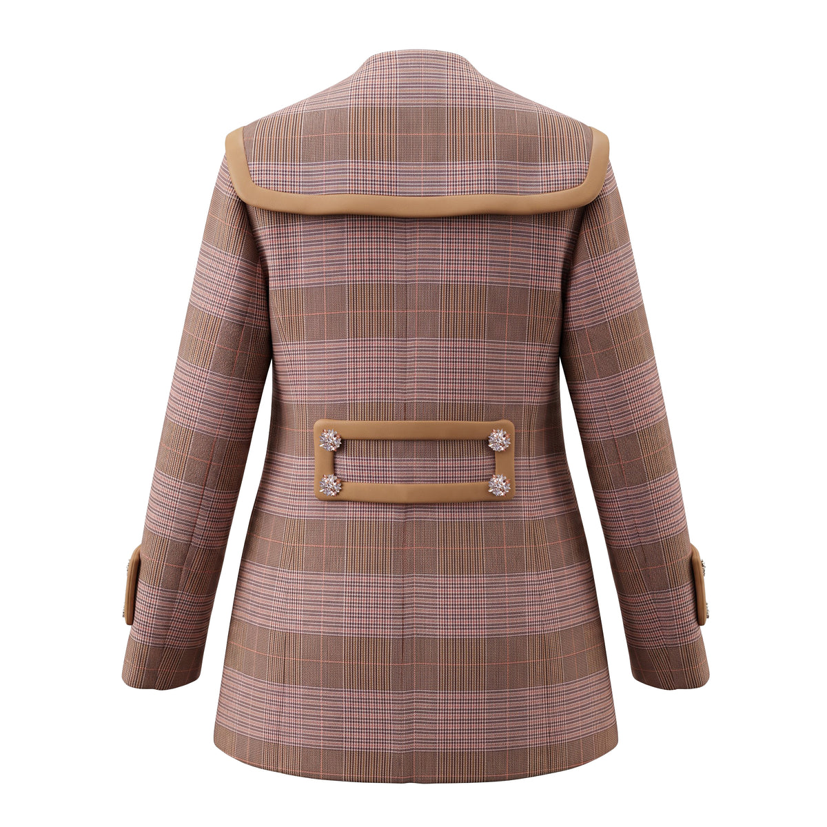 ZIMMERMANN KALEIDOSCOPE CHECK PEACOAT - SIZE 2 (US 8)