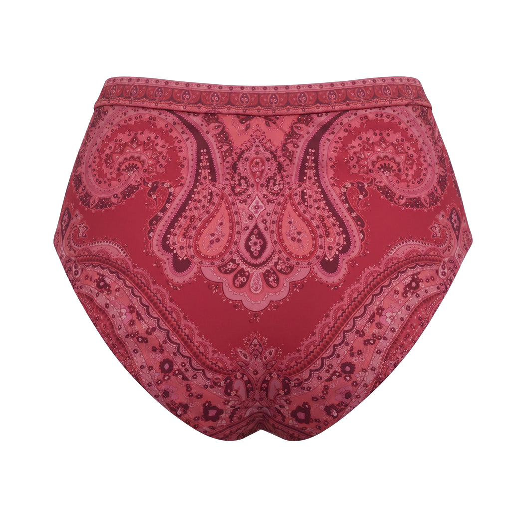 ZIMMERMANN PAISLEY 'SEPARATES' HIGH WAIST BIKINI BOTTOM - SIZE 3 (US 10)