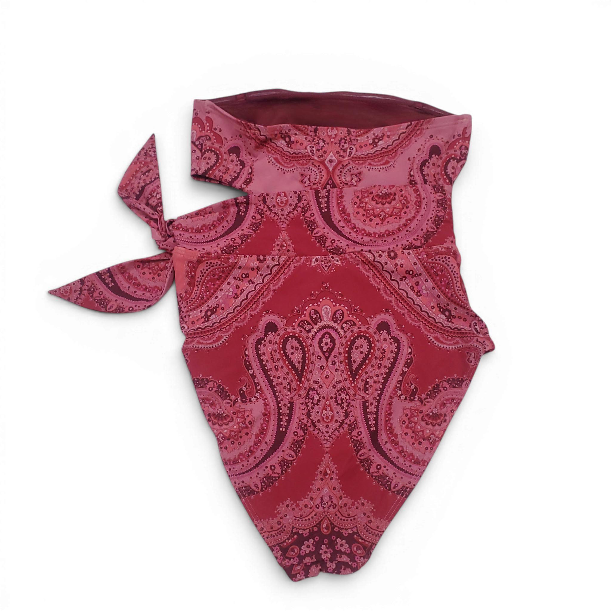 ZIMMERMANN PAISLEY 'SEPARATES' SCULPT TIE ONE-PIECE SWIMSUIT - SIZE 2 (US 8)