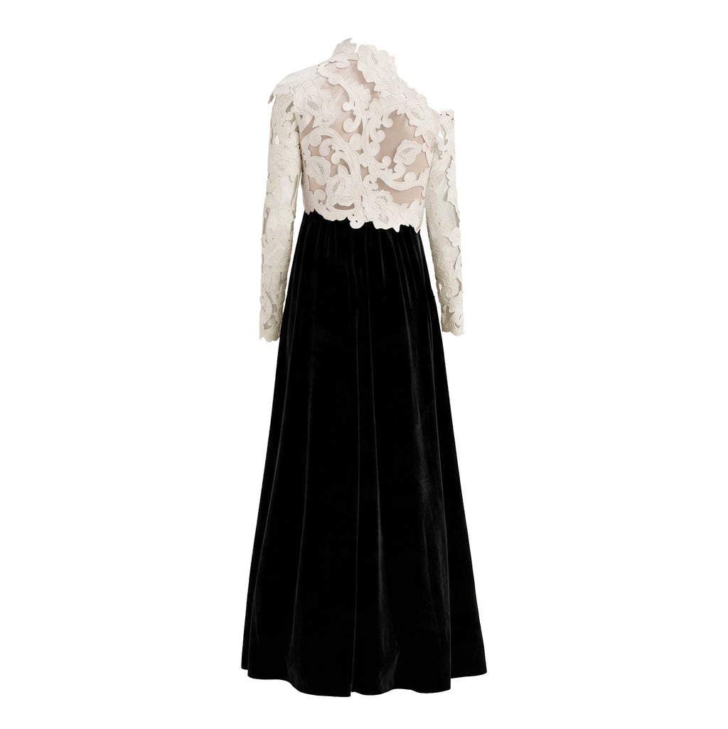 ZIMMERMANN SENSORY VELVET BODICE GOWN - SIZE 0P (US 2P)