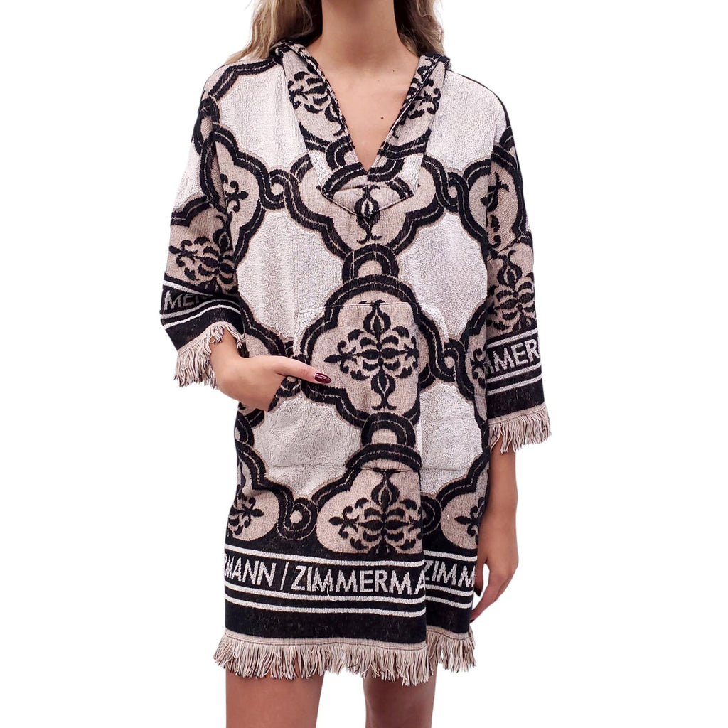 ZIMMERMANN TERRY CLOTH LOGO DRESS - SIZE US 4 (0)