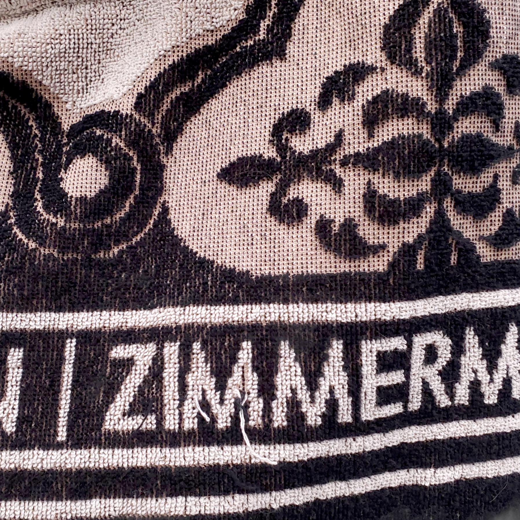 ZIMMERMANN TERRY CLOTH LOGO DRESS - SIZE US 4 (0)
