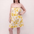 ZIMMERMANN YELLOW FLORAL AND SEASHELL DRESS - SIZE 3 (US 8)