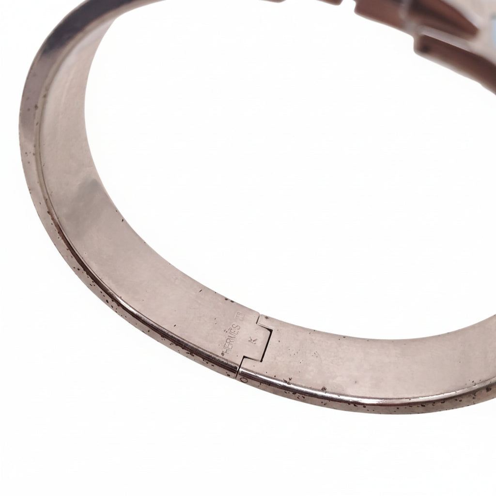HERMÈS BLUE 'CLIC' BANGLE