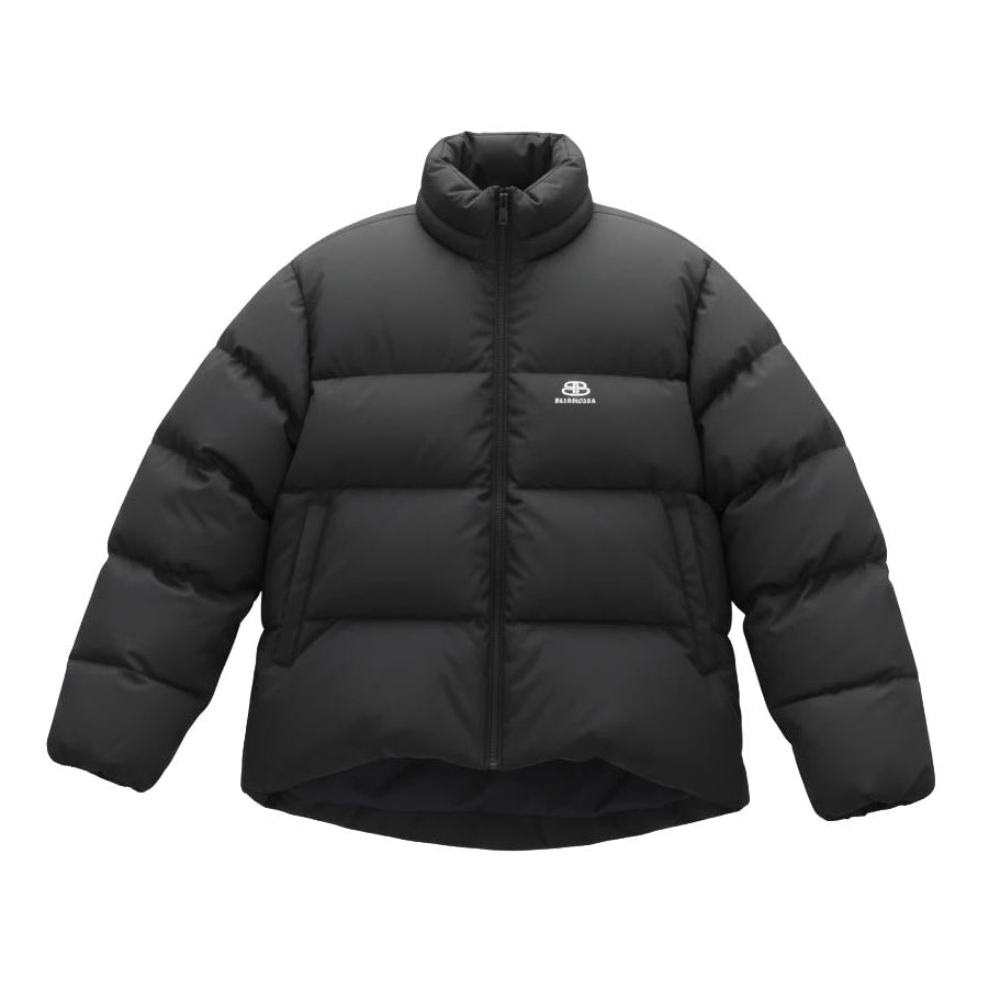 BALENCIAGA BLACK BLOUSON TECHNICAL PUFFER JACKET - SIZE 36