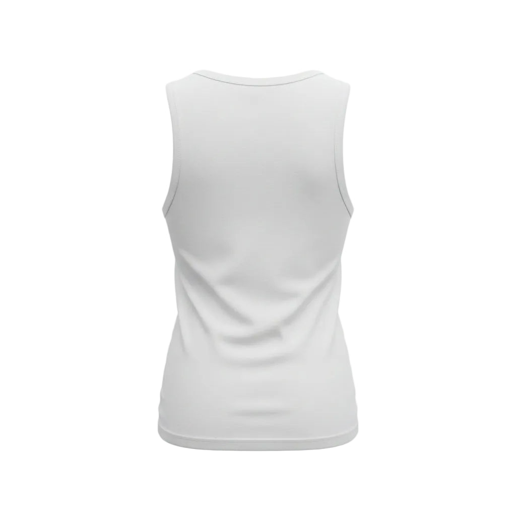 COPERNI WHITE EMOJI EMBELLISHED COTTON TANK TOP - SIZE M