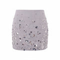 SIMKHAI LARISSA EMBELLISHED WOOL MINI SKIRT - SIZE 0