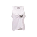 COPERNI WHITE EMOJI EMBELLISHED COTTON TANK TOP - SIZE M