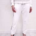 FENDI WHITE LOGO SWEATPANTS - SIZE 44