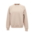 AMI PARIS CREAM LOGO CREWNECK SWEATER - SIZE M